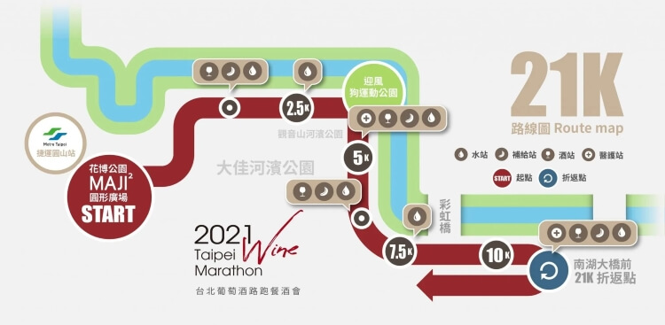 台北葡萄酒馬拉松路線