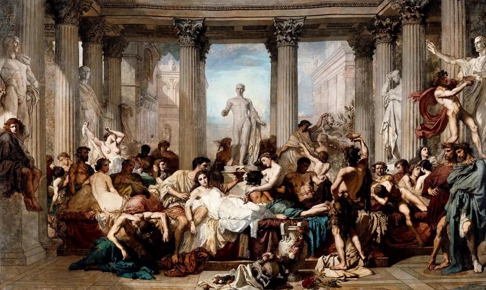 古羅馬人喝酒派對