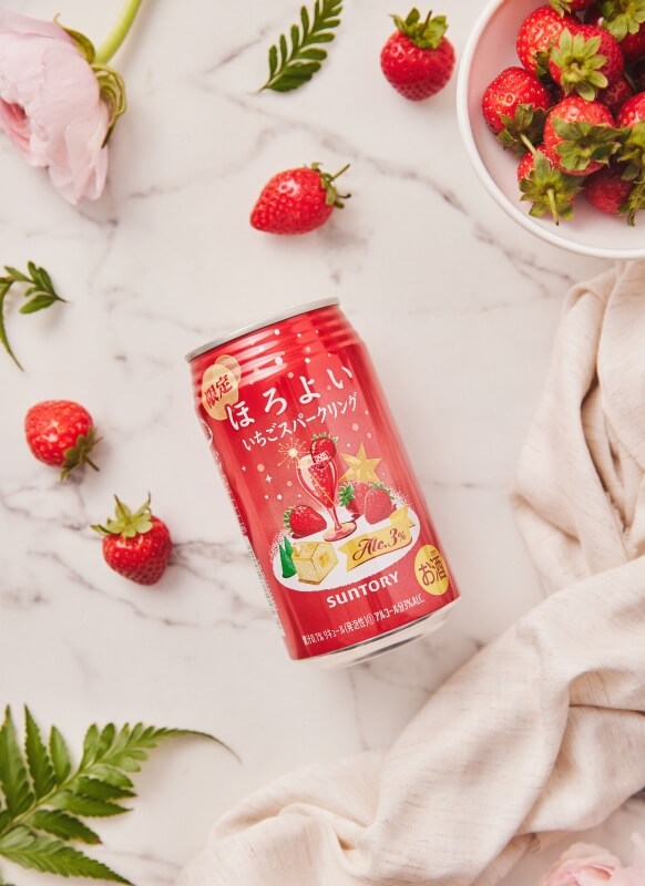 HOROYOI微醉-草莓奢華氣泡商品情境照