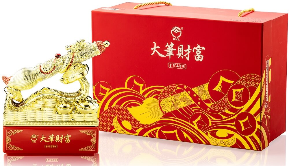鑲嵌668顆美鑽的「大筆財富58度金門高粱酒」隆重登場| 一飲樂酒誌