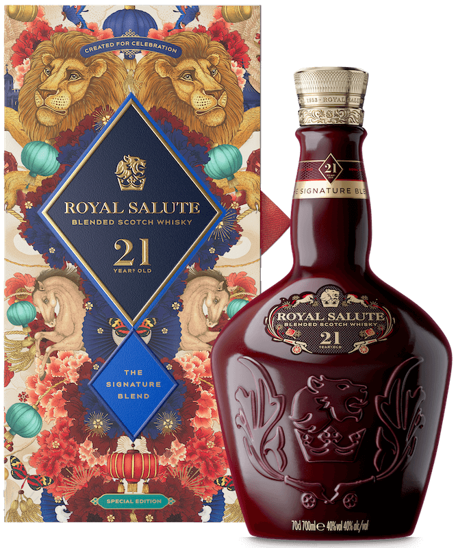 皇家禮炮-21-年調和式蘇格蘭威士忌-駿馬光耀年節限定版
