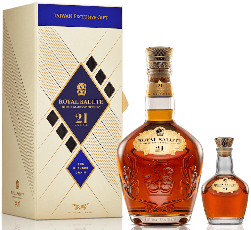 皇家禮炮21年王者之鑽迷你酒年節限量禮盒_產品圖