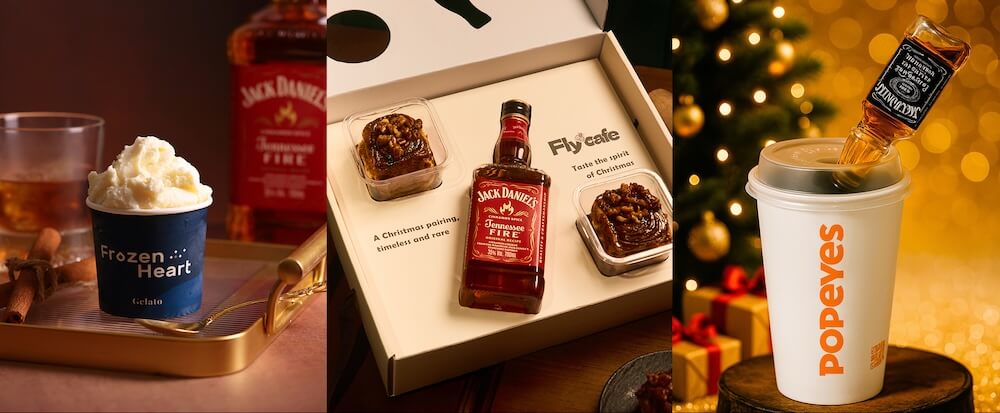 組圖Jack-Daniel’s-傑克丹尼攜手3大人氣品牌-Frozen-Heart、Fly-Cafe、Popeyes-推出冬季限定聯名