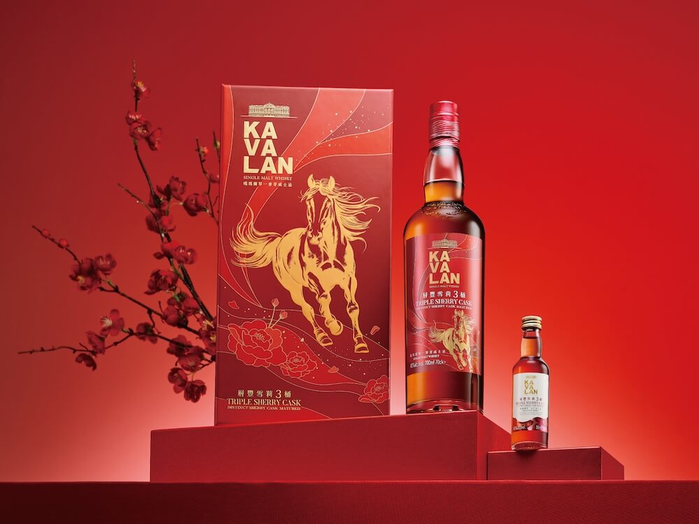 噶瑪蘭威士忌獻上2026馬年禮盒_噶瑪蘭層豐雪莉3桶單一麥芽威士忌禮盒