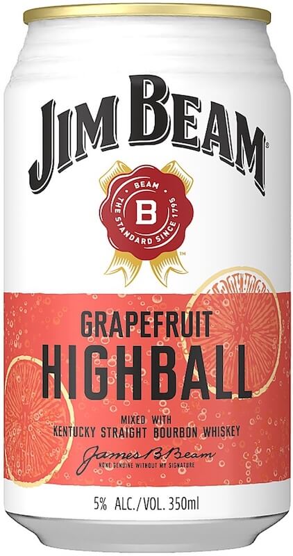 「Jim-Beam金賓-Highball-罐裝調酒」雙口味_葡萄柚風味