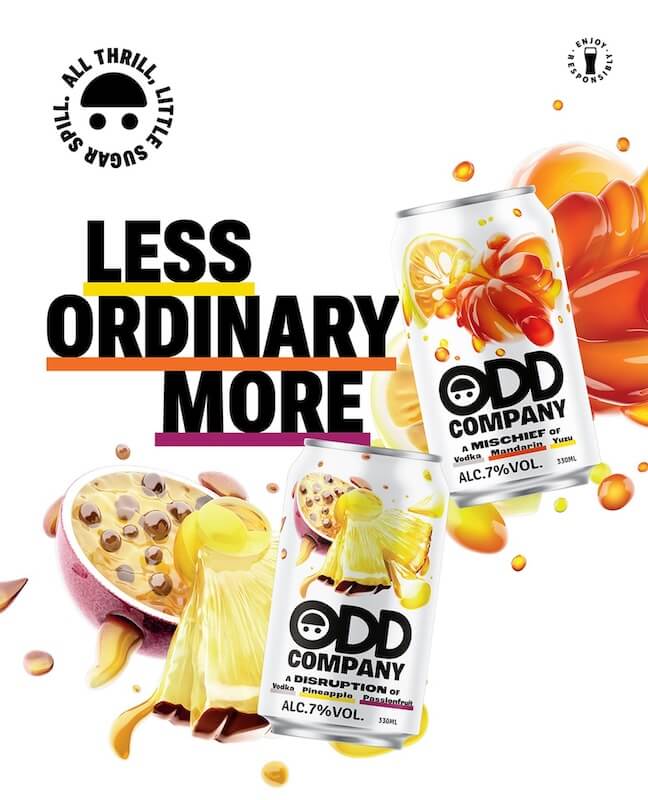 紐西蘭調酒品牌「ODD-COMPANY」登台_主視覺