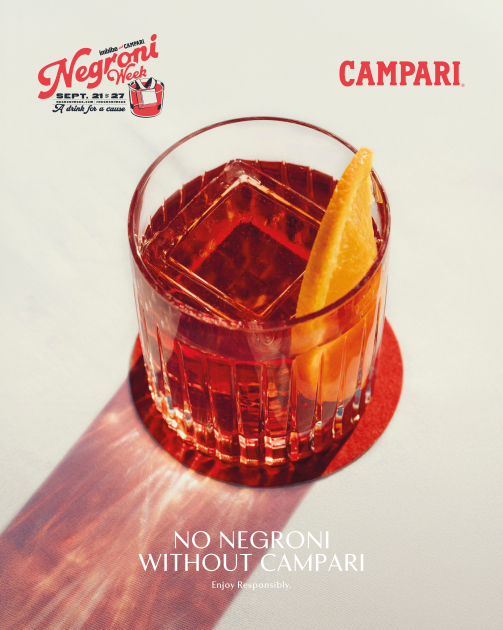 義大利經典紅色開胃酒品牌Campari迎來2026年第14屆Negroni Week