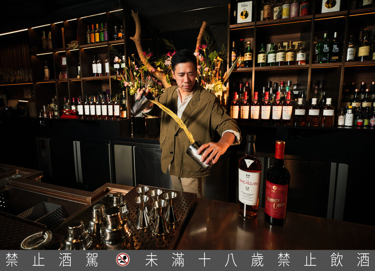 Bar Mood Taipei 調酒師 Nick認為工藝的起點不是技術,而是在意與堅持,與麥卡倫對每一個雪莉橡木桶投入的耐心與專注不謀而合