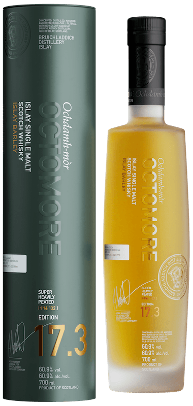 泥煤盛宴即將開席,年度鉅作奧特摩17系列揭開序幕_Bruichladdich-奧特摩-17.3-超重泥煤單一麥芽蘇格蘭威士忌_產品照_2