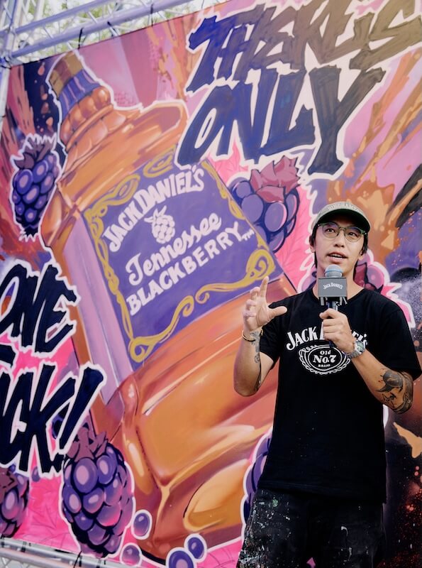 Jack-Daniel’s傑克丹尼田納西黑莓新品上市_街頭藝術家VASTAR傅星翰