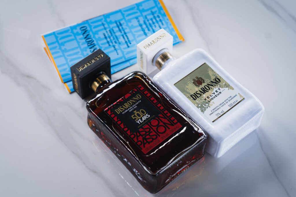 帝薩諾(Disaronno)與帝薩諾白絲絨(Disaronno Velvet)於發表會現場亮相。